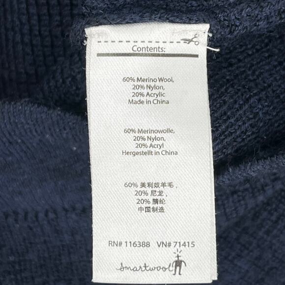 Smartwool Sweater Navy Large Merino Wool - Picture 5 of 5
